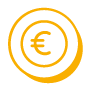 A illustration of a euro coin